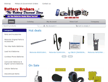 Tablet Screenshot of batterybrokers.com